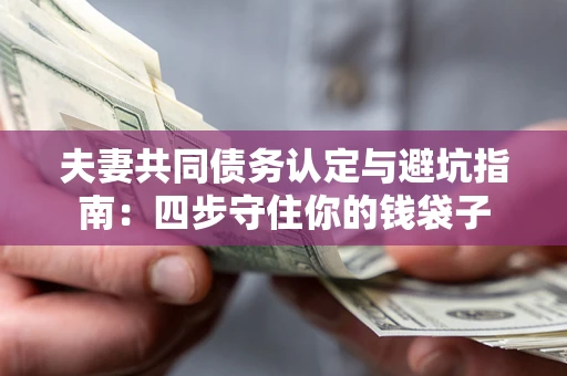 济南夫妻共同债务认定与避坑指南：四步守住你的钱袋子